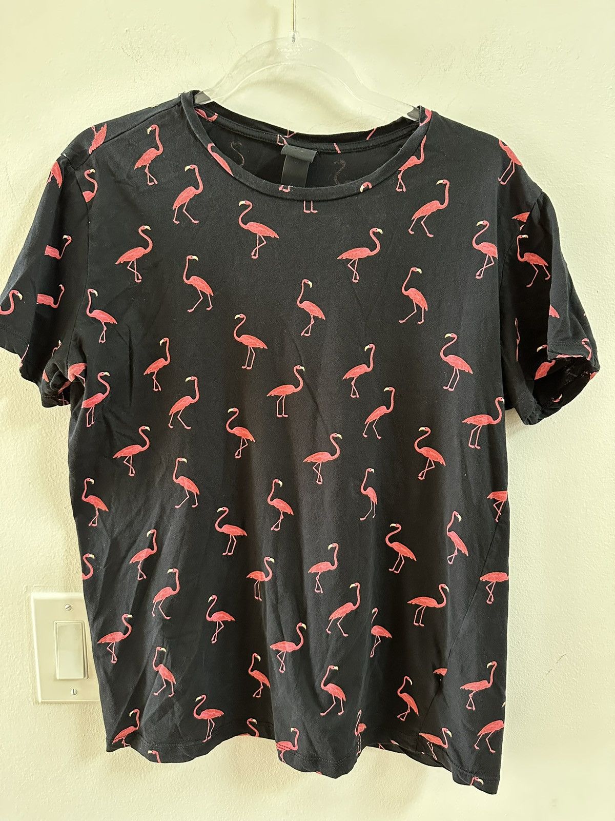 H&M H&M Flamingo Pattern T-Shirt Size US M / EU 48-50 / 2 - 1 Thumbnail