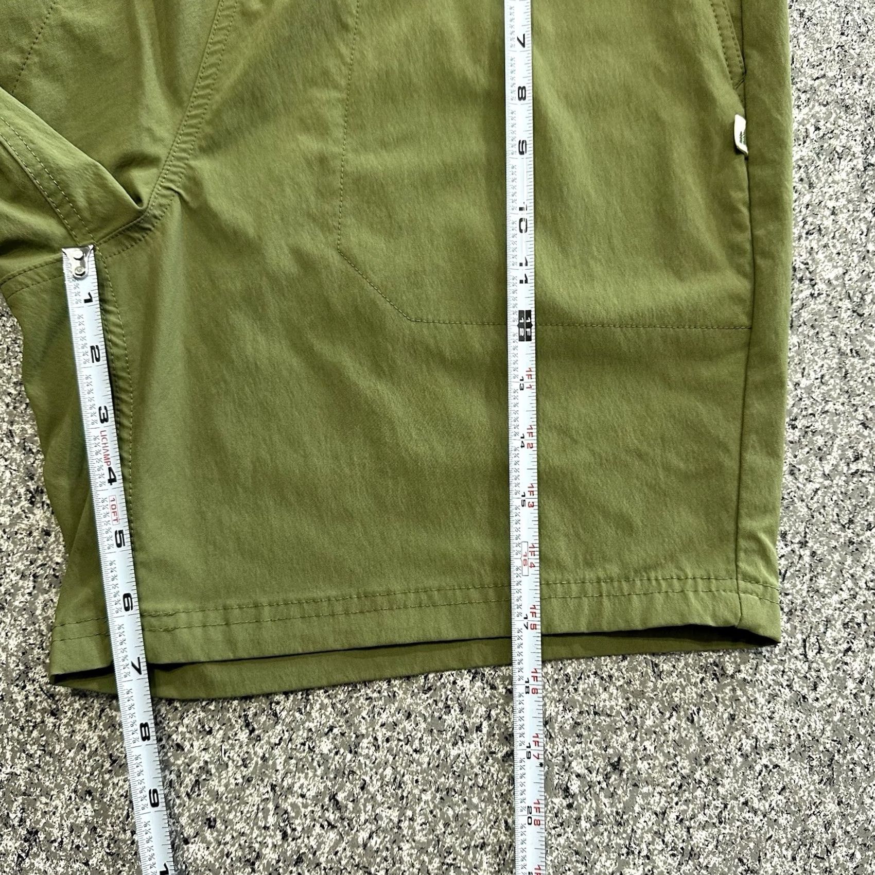 Vintage Lake & Trail Lake Trail Shorts Mens M Outdoor Green Nylon Stretch Hiking 7” Pockets, 7 in Inseam Regular Fit Nylon Spandex Pull On Size US 31 - 6 Thumbnail