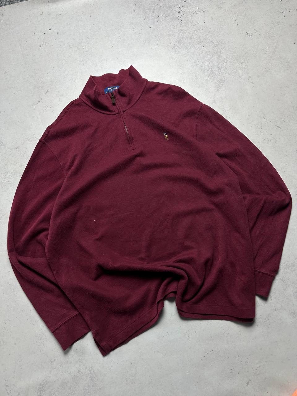 Polo Ralph Lauren × Vintage Vintage Polo Ralph Lauren Quarter Zip Sweater XL Size US XL / EU 56 / 4 - 2 Thumbnail