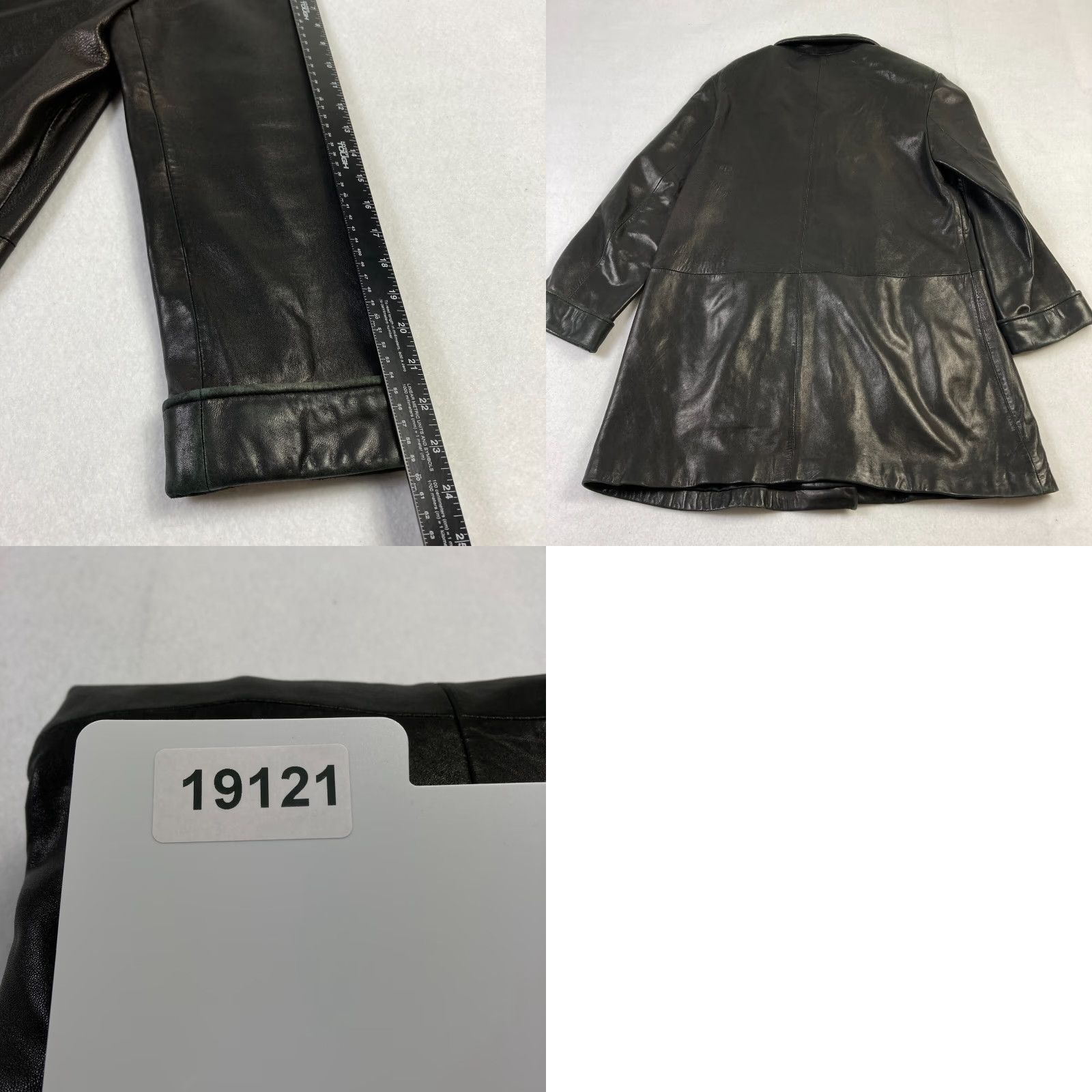 Vintage VINTAGE Tibor Leather Jacket Women's Small Black Button Up Mid-Length Lined Long Sleeve Jacket Size S / US 4 / IT 40 - 9 Thumbnail