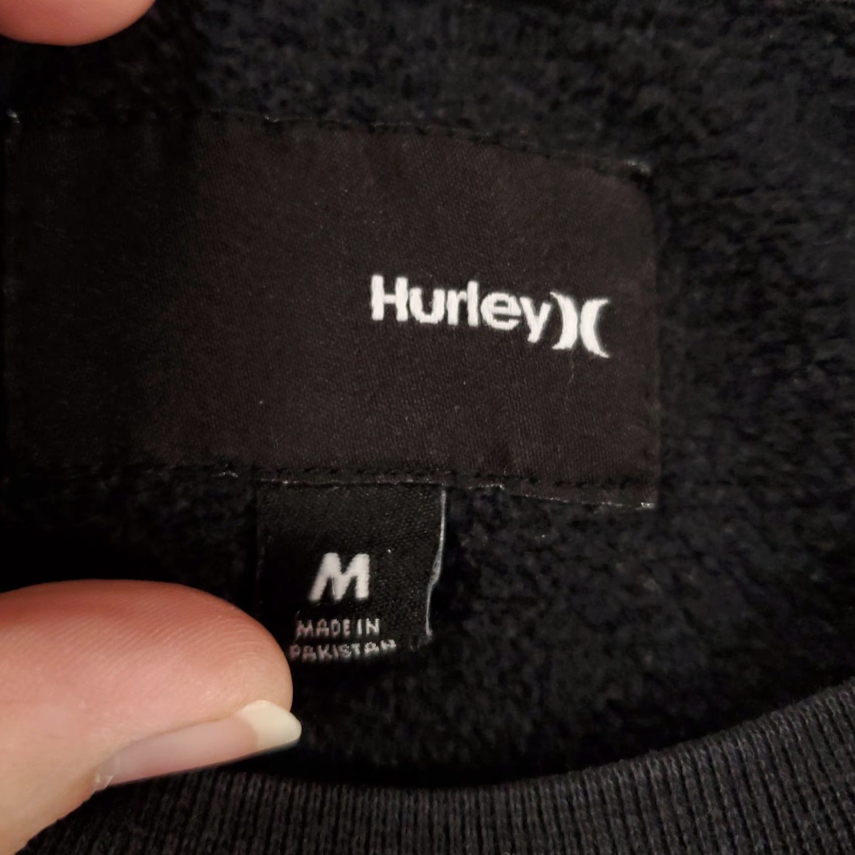 Hurley VINTAGE Hurley Sweatshirt Mens M Offside 99 Black Fleece Crew Neck Graphic Print 90s Outdoor Mens Size US M / EU 48-50 / 2 - 6 Thumbnail