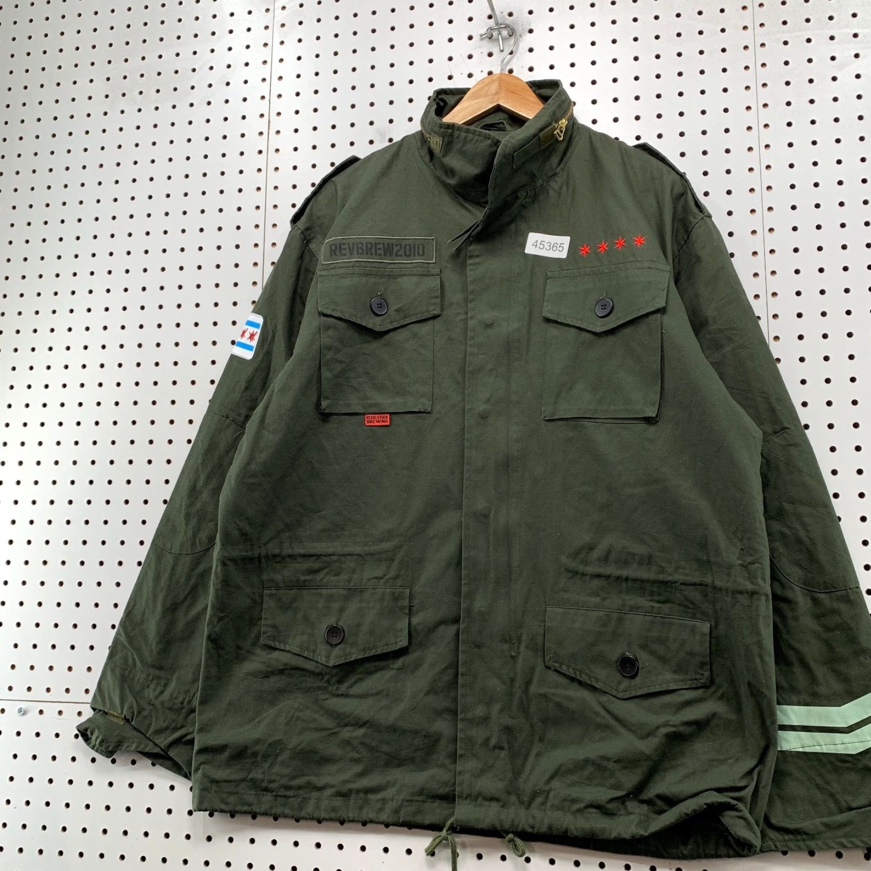 Vintage VINTAGE Revolution Brewing Military Jacket Mens M Green Chicago Field Coat Size US M / EU 48-50 / 2 - 3 Thumbnail