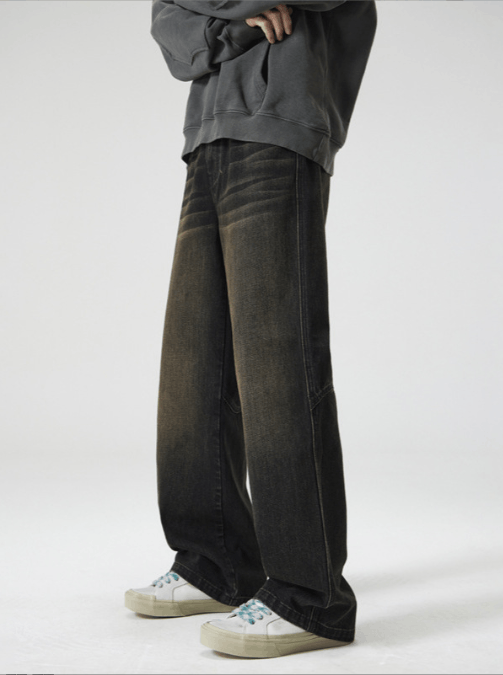 Japanese Brand × Jean American street loose straight retro washed jeans y2k Size US 32 / EU 48 - 1 Thumbnail