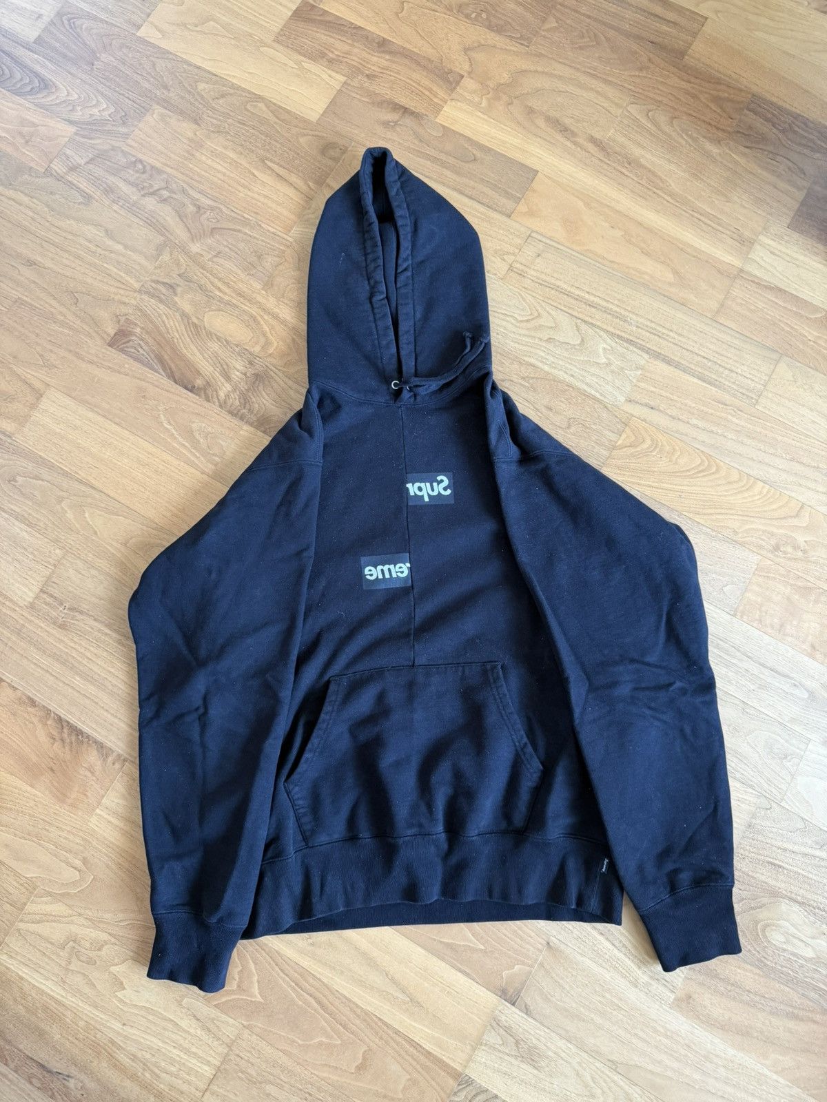 Comme des Garcons SHIRT × Supreme Supreme x Comme Des Garcons Split Box Logo Hoodie Size US L / EU 52-54 / 3 - 1 Thumbnail