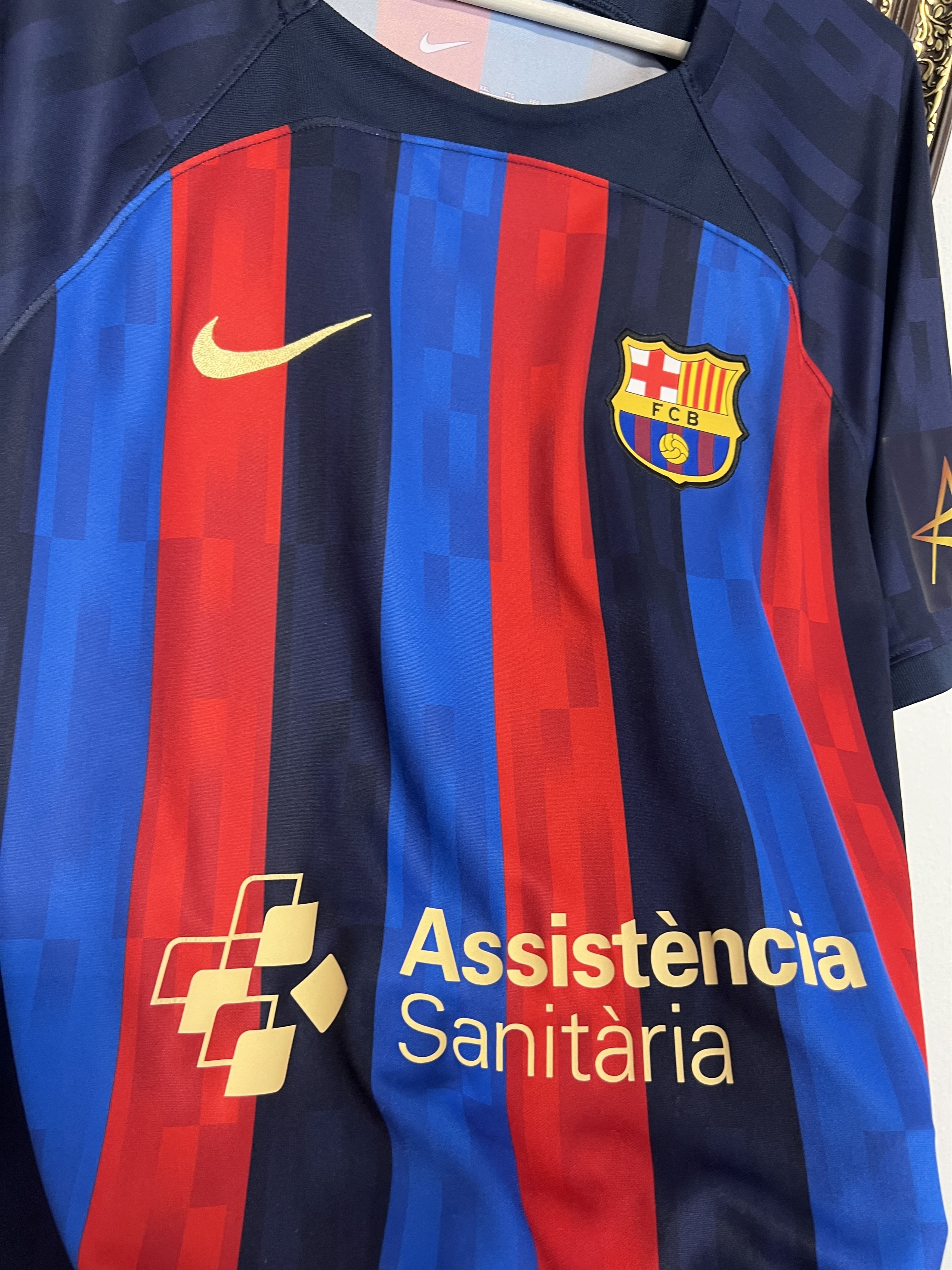 Nike Barcelona Handball Shirt Player #10 Mem Camiseta Jersey Size US XXL / EU 58 / 5 - 3 Thumbnail