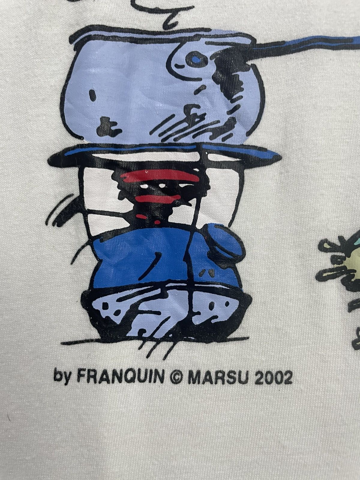 Vintage Vintage 2002 Franquin Marsu Comics T-Shirt Size US L / EU 52-54 / 3 - 3 Thumbnail