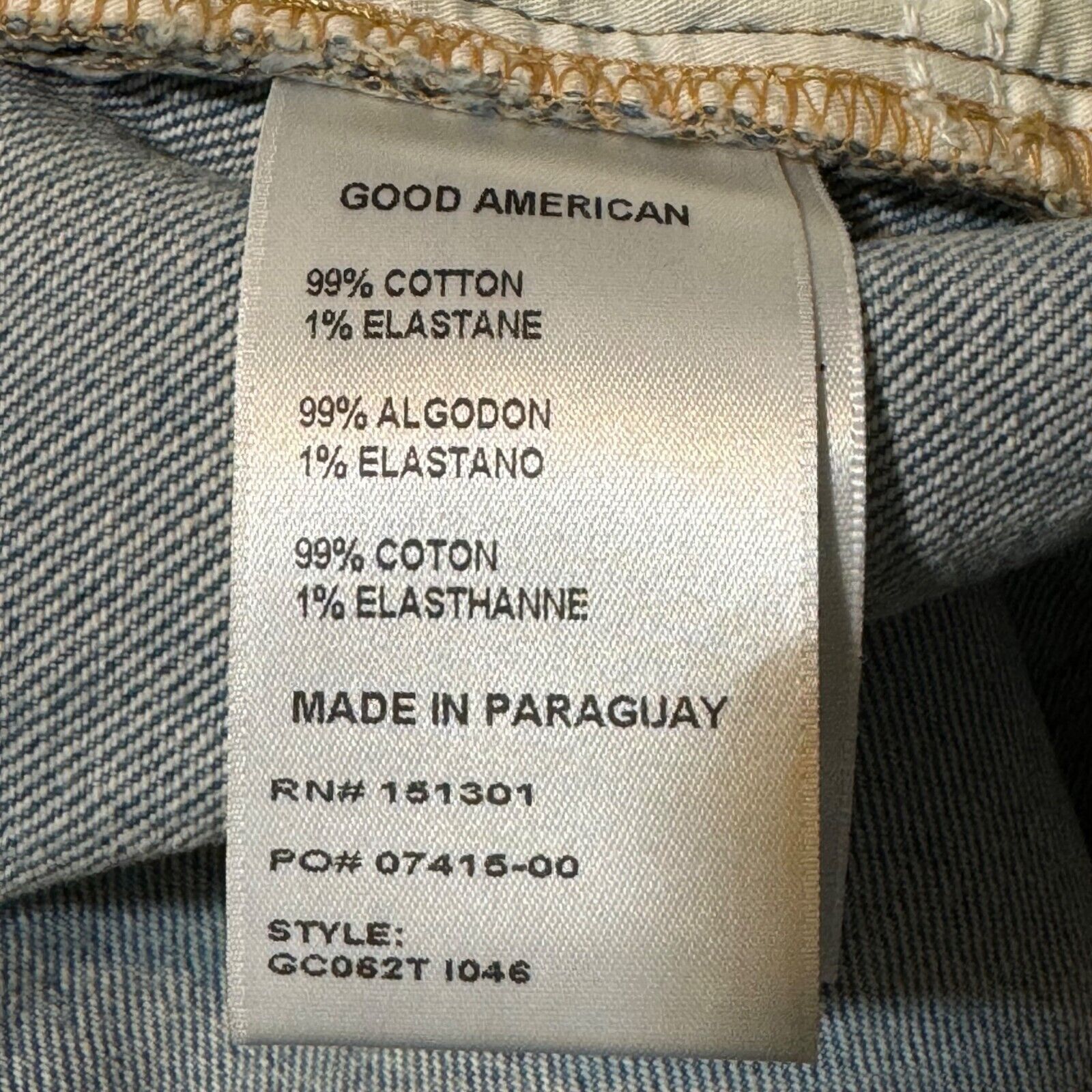 Good American Good American Womens 15 NWT Good Classic Jeans Skinnyish Size 39" - 12 Thumbnail