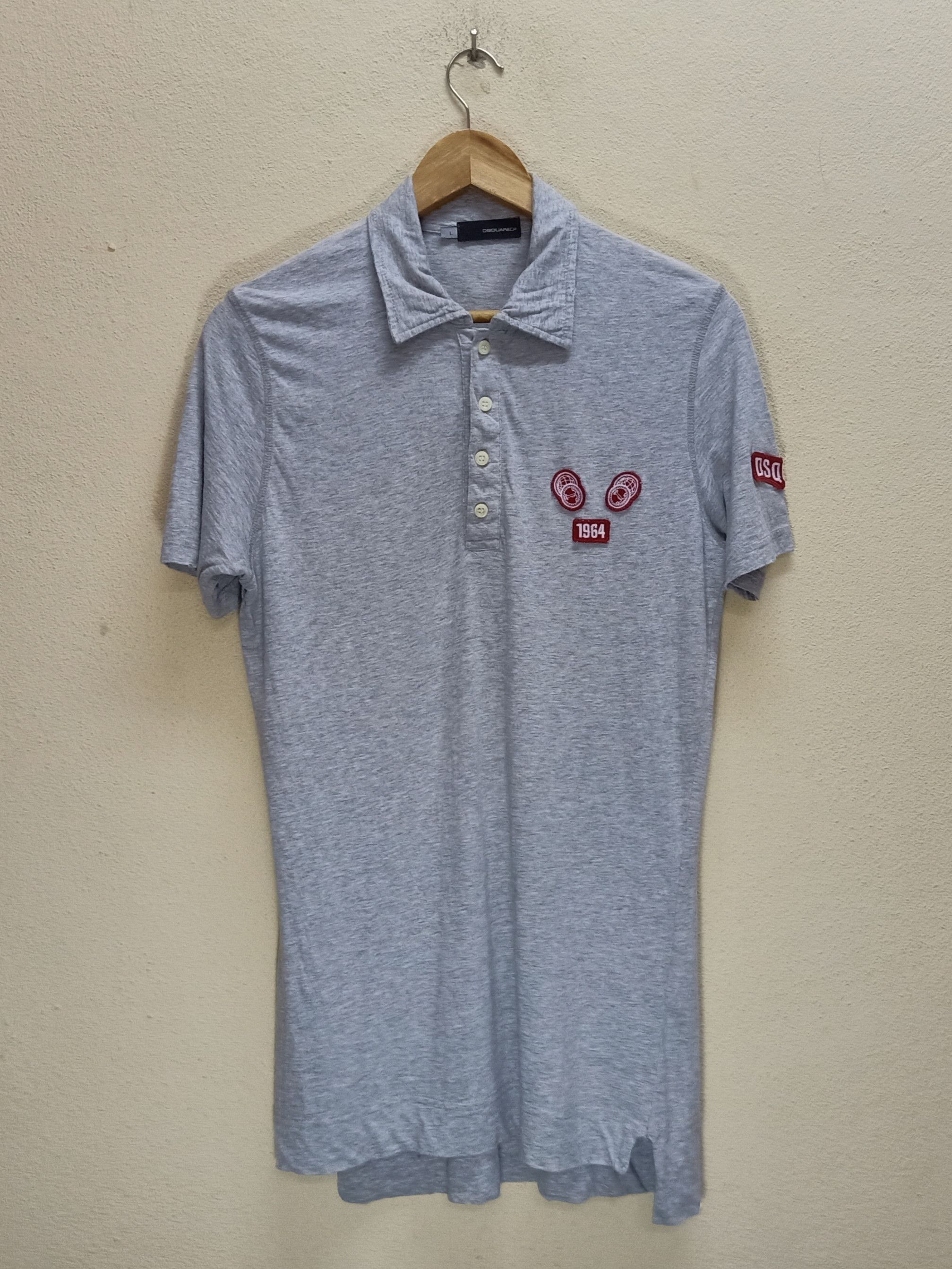 Dsquared2 DSQUARED2 Made in Italy Gray Polo Size US L / EU 52-54 / 3 - 1 Thumbnail