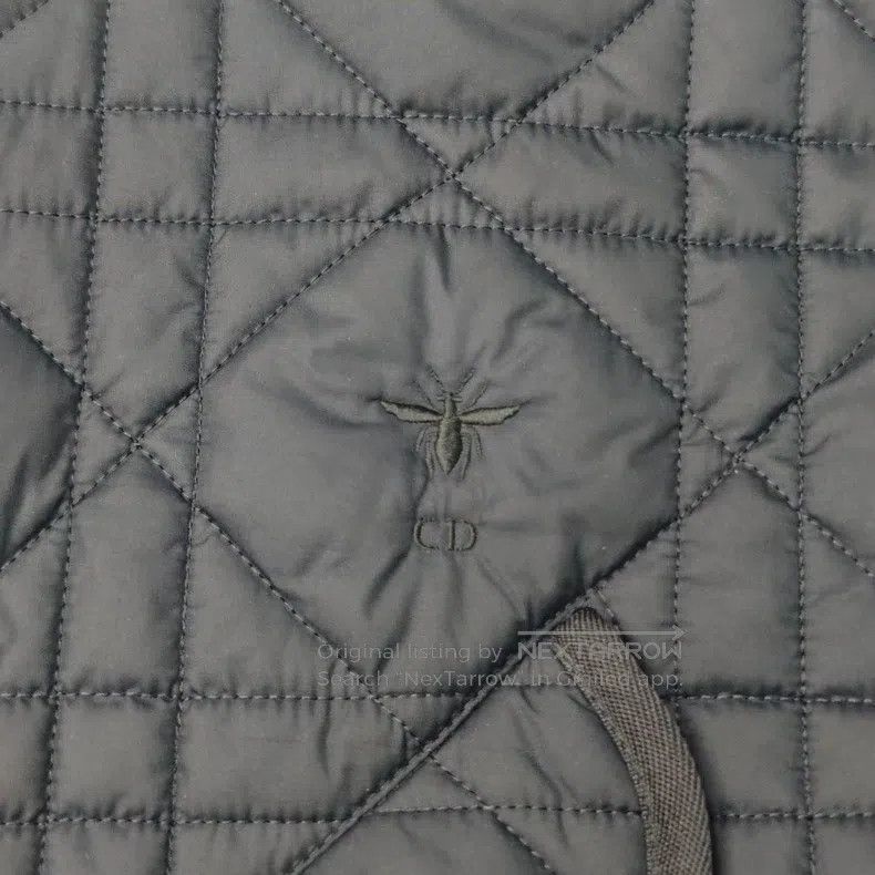 Dior Dior Dark blue embroidered bee diamond plaid navy collar c Size S / US 4 / IT 40 - 7 Thumbnail