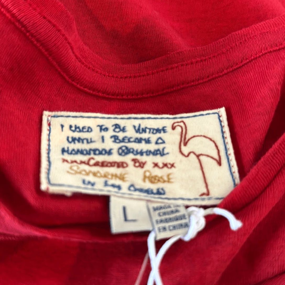 Vintage Sandrine Rose T-Shirt Women Red Short Sleeve L NEW Shirt Womens Red Sandrine Rose Rose Shirt L Womens Size L / US 10 / IT 46 - 4 Thumbnail