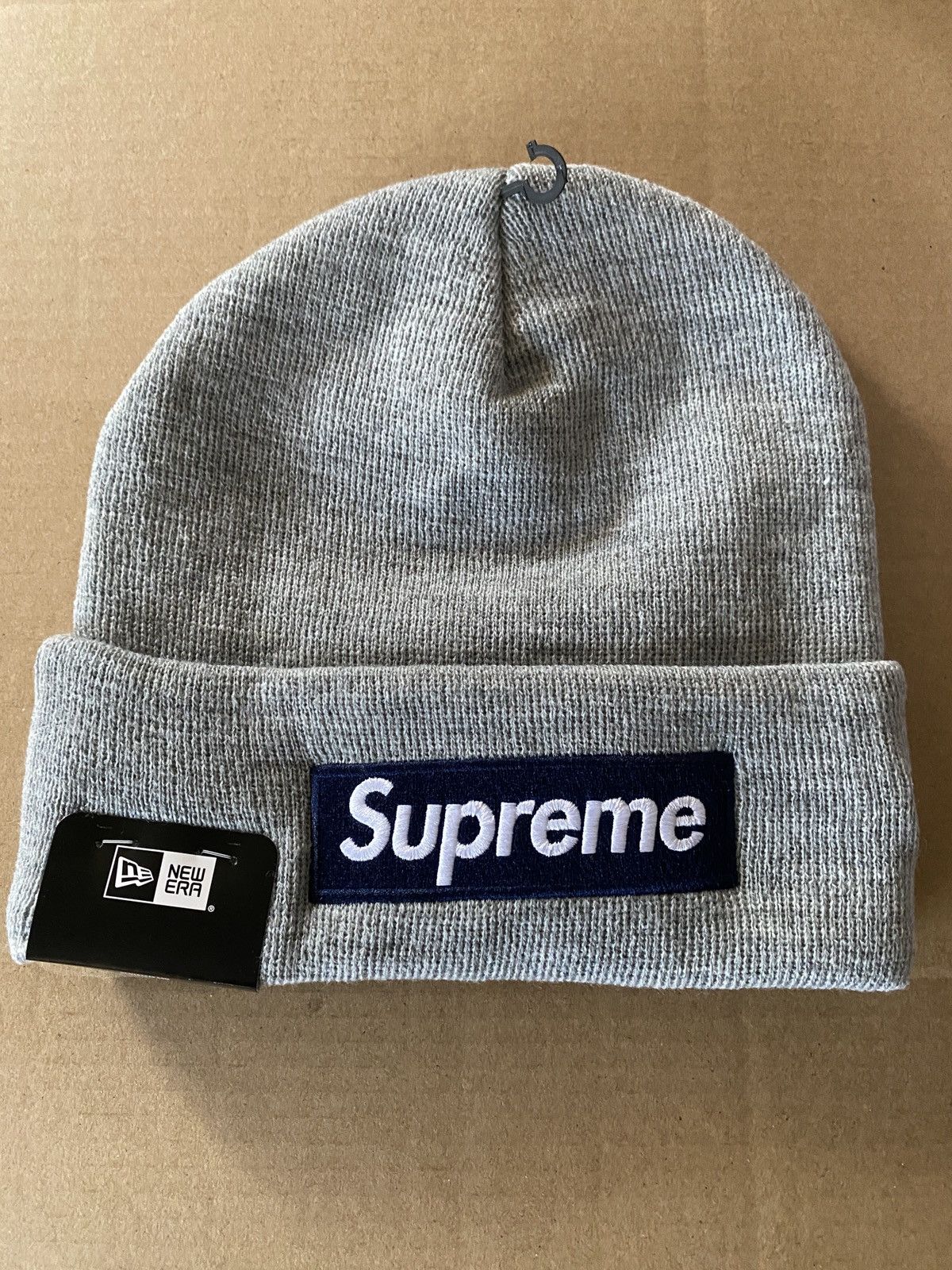 Supreme Supreme FW25 New Era Box Logo Beanie Heather Grey | Grailed