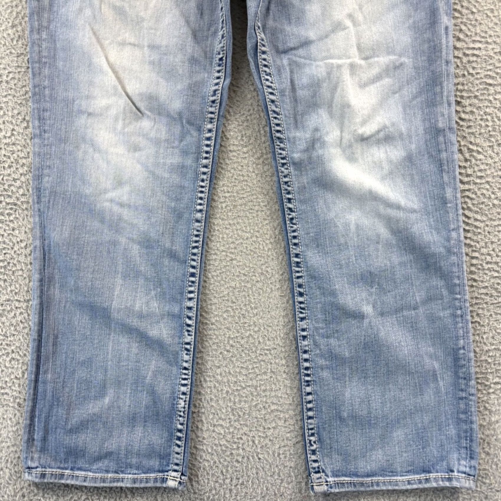 Vintage BKE Buckle Jeans Mens 34x33 Denim Blue Regular Bootcut 5-Pocket Zip Button 90s Cowboy Western Vintage No Size US 34 / EU 50 - 2 Thumbnail