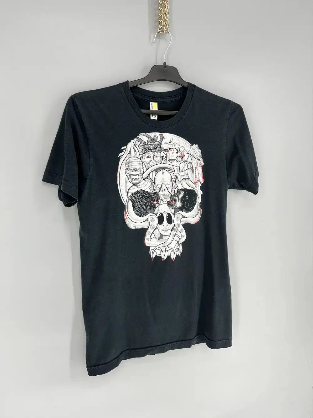 Band Tees Skulls Vintage Y2K Rock Metal Size S Black Humor Logo Size US S / EU 44-46 / 1 - 2 Thumbnail