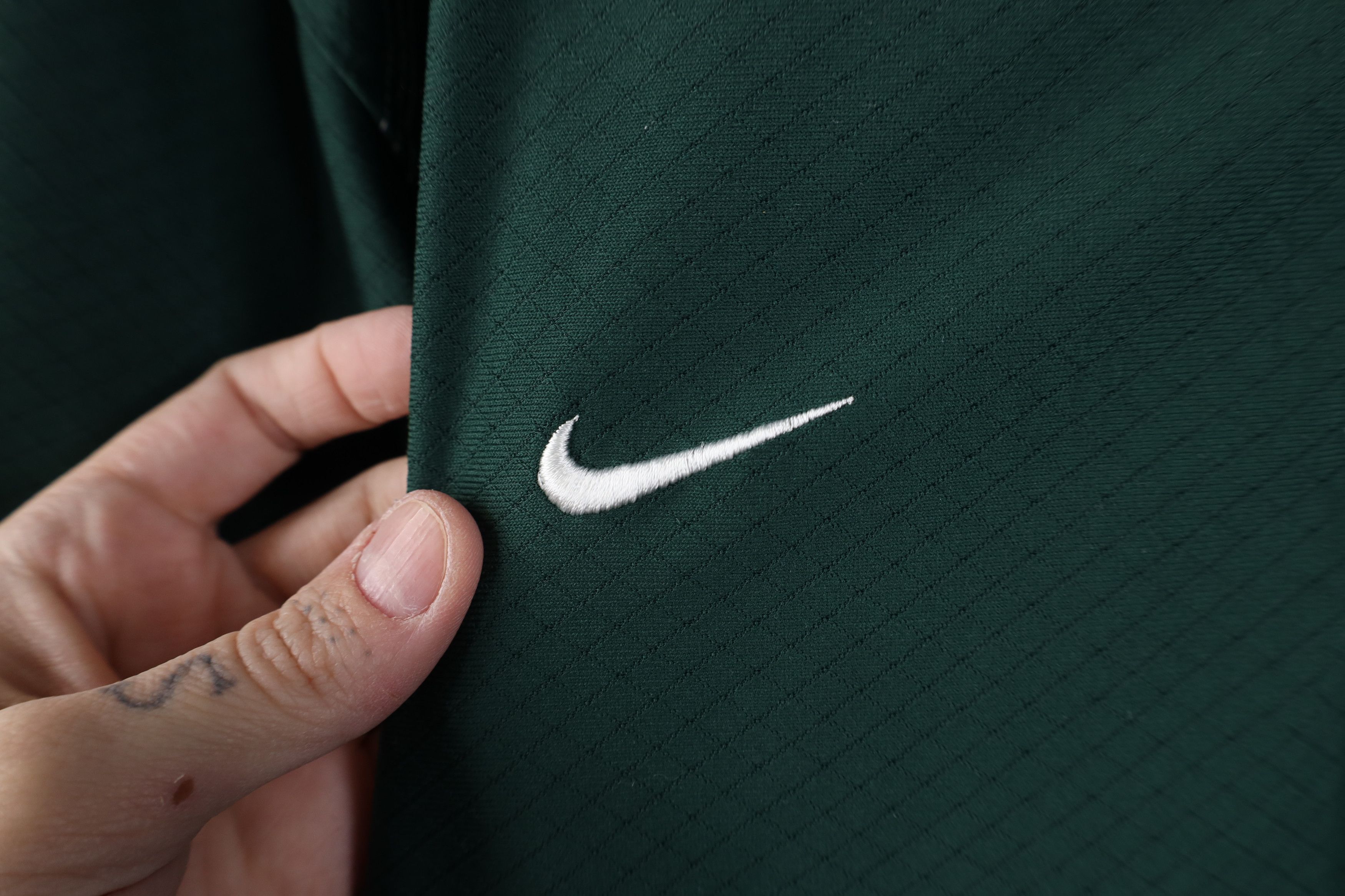 Nike Nike Scott Mini Swoosh Michigan State University Knit Polo Size US L / EU 52-54 / 3 - 6 Thumbnail