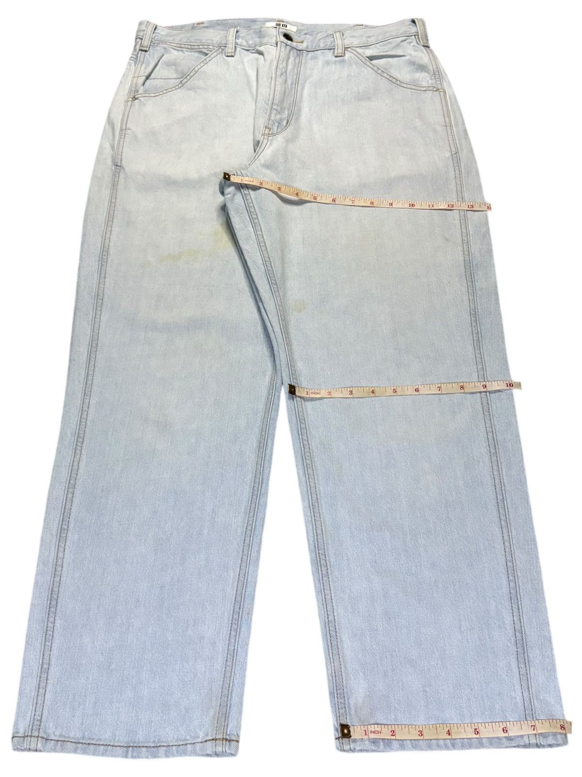 Christophe Lemaire × Japanese Brand × Uniqlo Vintage Uniqlo U Christophe Lemaire Light Wash Loose Jeans Size US 35 - 14 Thumbnail
