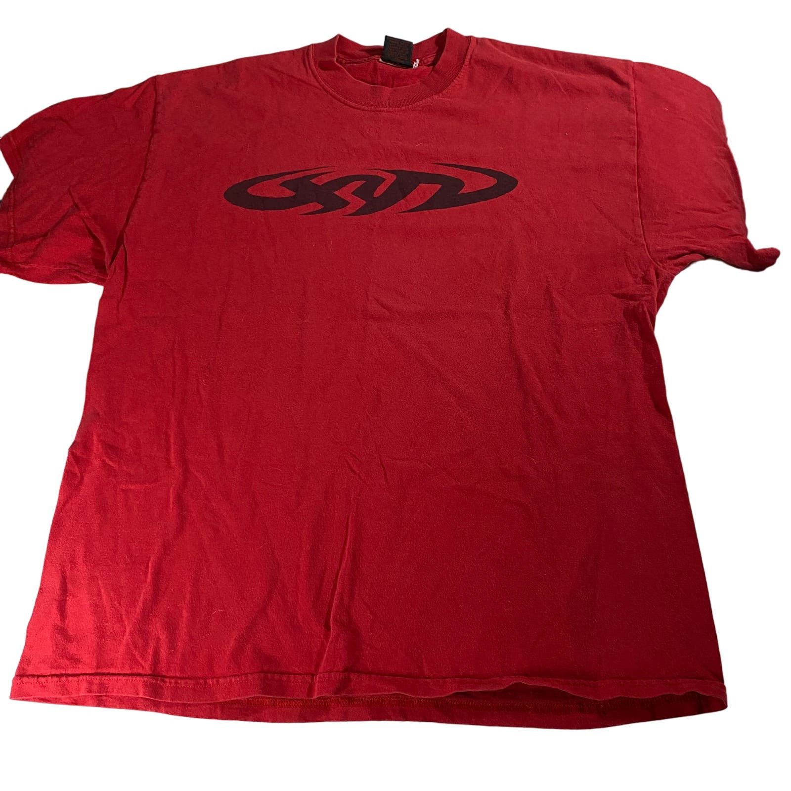 image of Made In USA x Vintage Xyz Skateboard Shirt Men's XL in Red