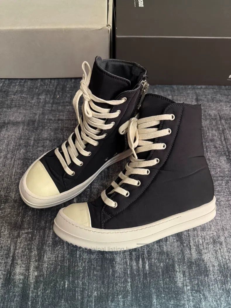 Rick Owens Rick Owens Double-thread silk-faced Converse shoes Size US 5 / EU 37 - 1 Thumbnail