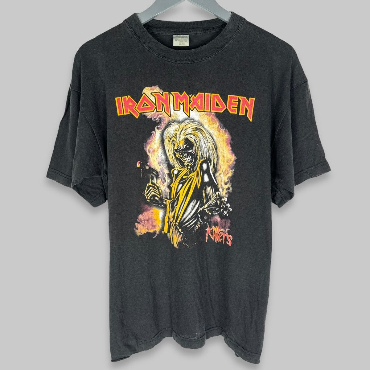 Vintage 90s Iron Maiden Killers Euro Bootleg Faded T Shirt