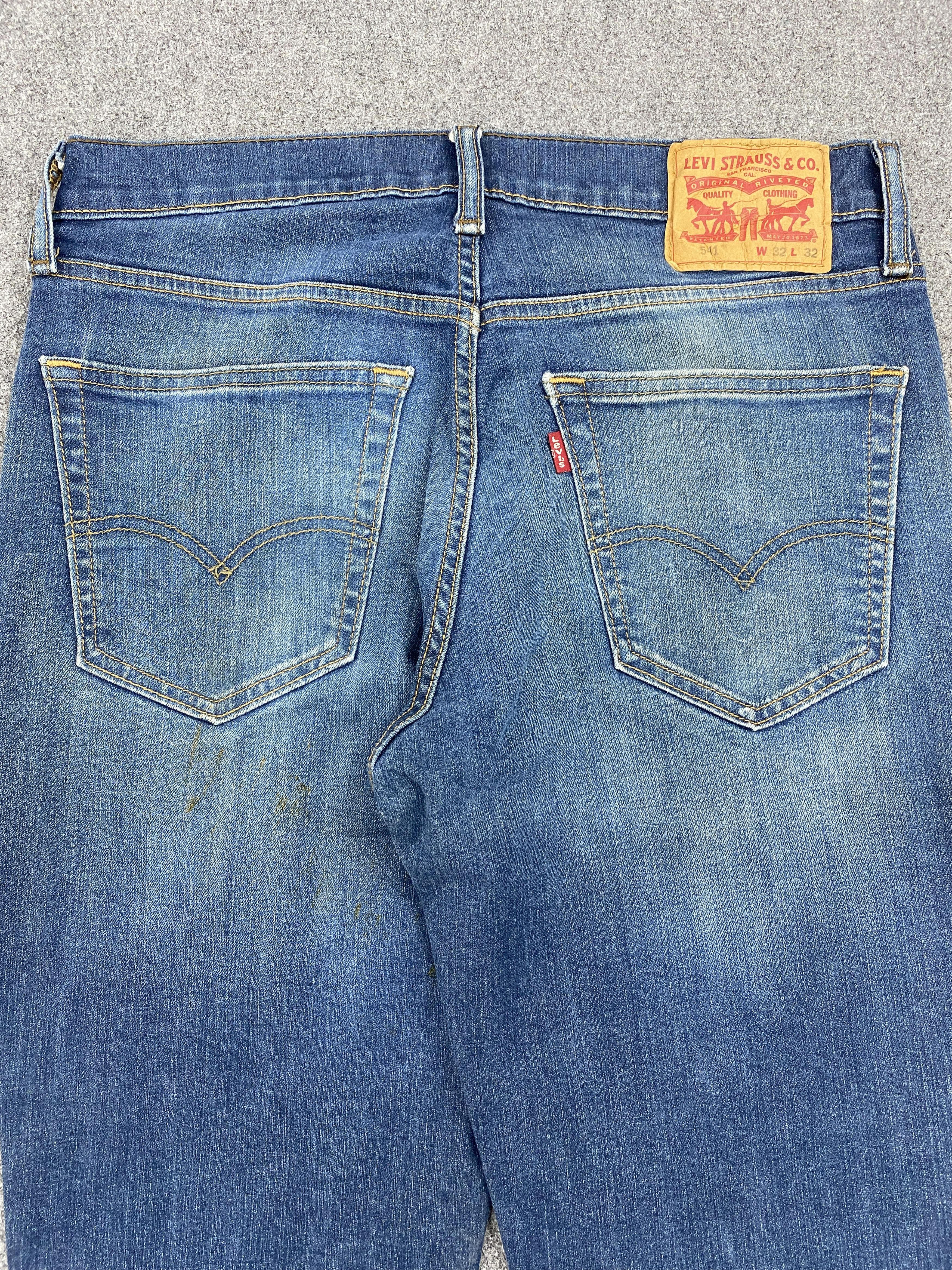 Levi's × Vintage Vintage Levis 541 Faded Blue Jeans Size US 31 - 4 Thumbnail