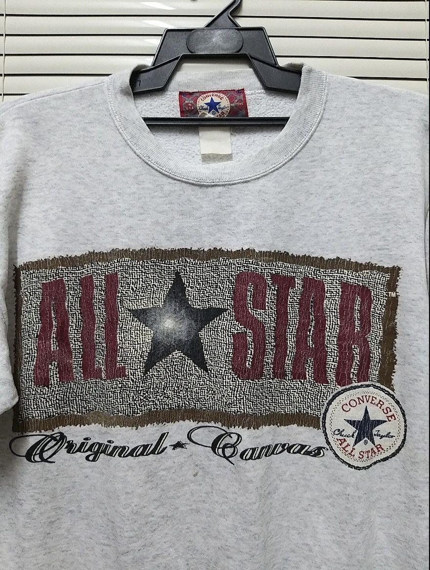 Converse VINTAGE 90'S CONVERSE ALL STAR BIG LOGO PULLOVER SWEATSHIRT Size US M / EU 48-50 / 2 - 3 Thumbnail