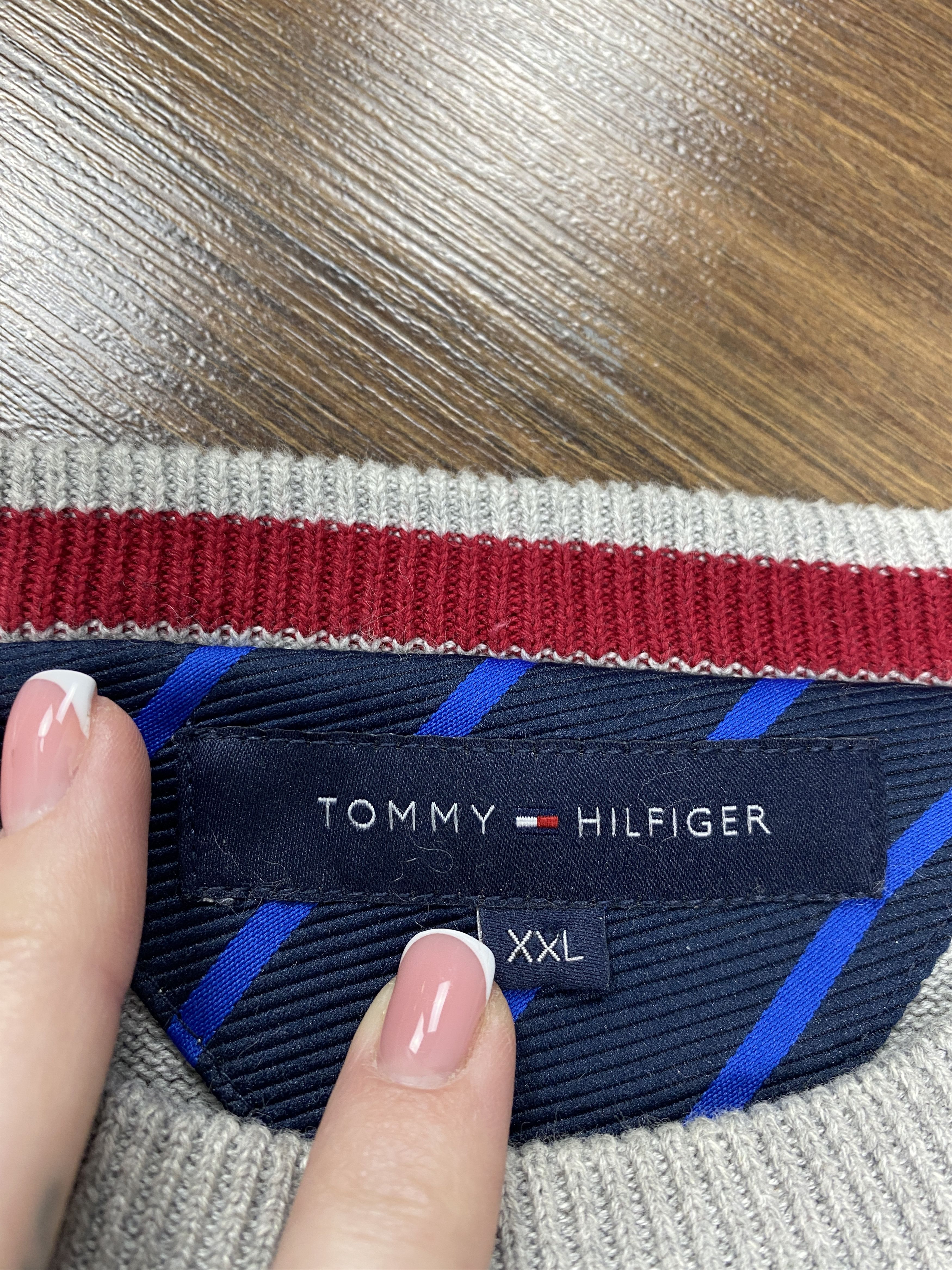 Tommy Hilfiger Tommy Hilfiger Vintage Mens Crew Neck Sweater Size US XXL / EU 58 / 5 - 4 Thumbnail