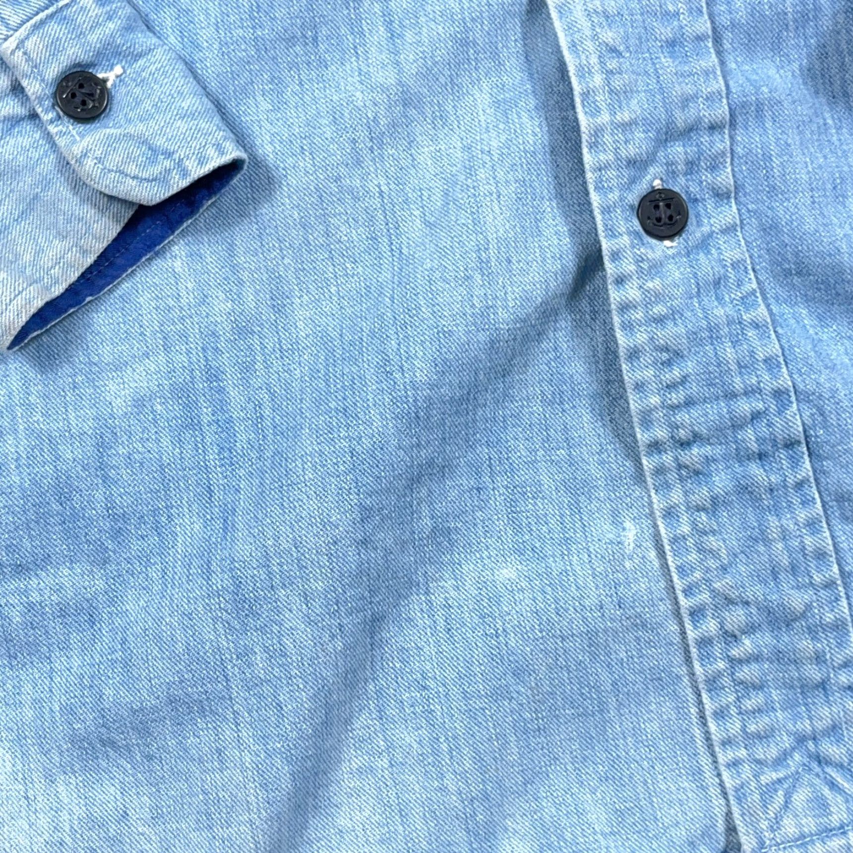 Madewell VINTAGE Madewell Denim Men Large Blue Jean Sanforized Button Up 70s 80s Faded Size US 33 - 7 Thumbnail