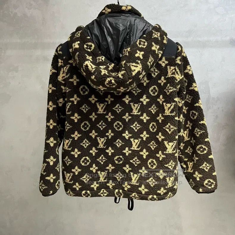 Louis Vuitton Louis Vuitton Brown Logo Full Stand Collar Hooded Shortene Size XXS / US 00 / IT 34 - 5 Thumbnail