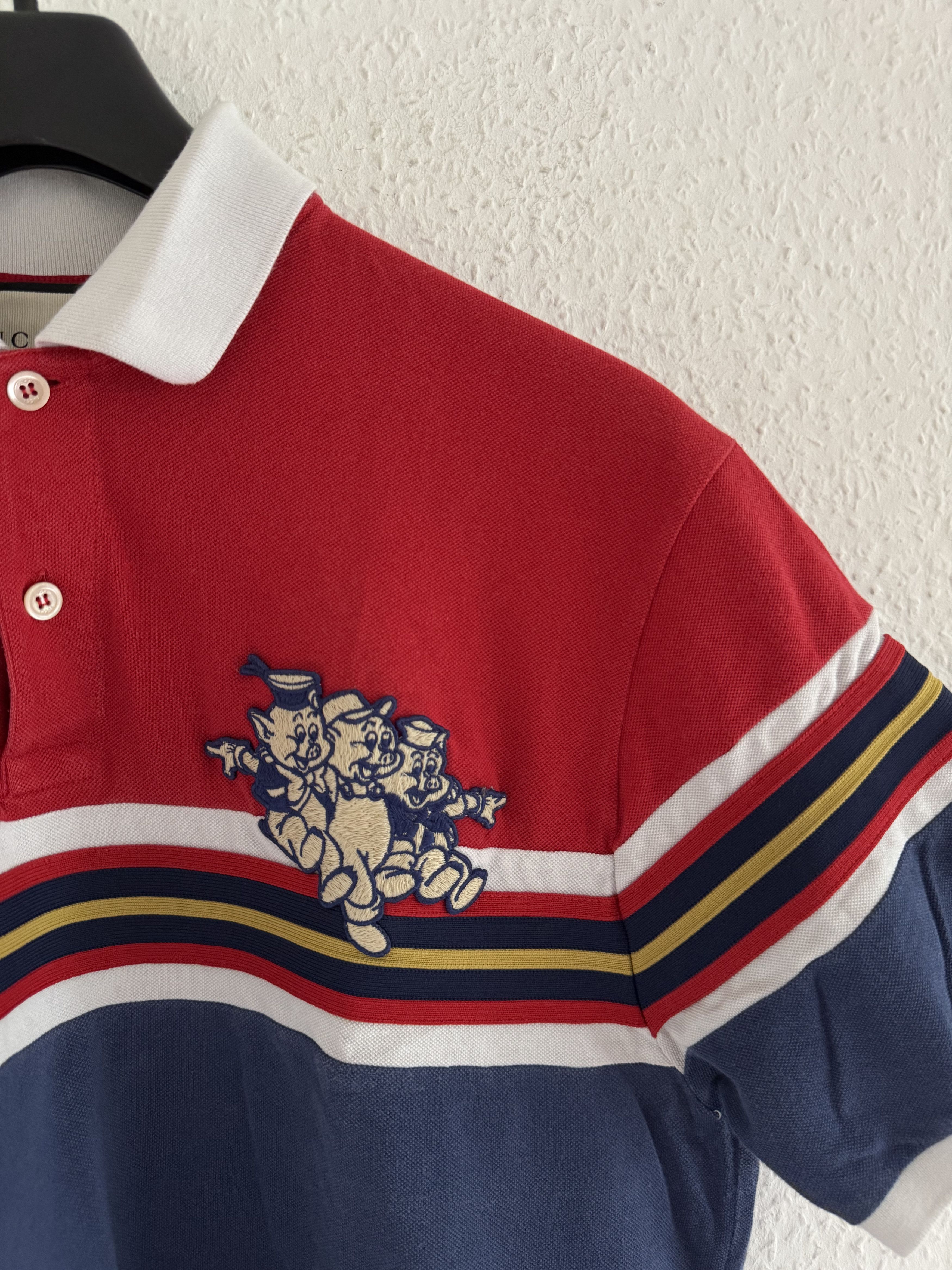 Gucci Pig Motif Cotton Polo Size US M / EU 48-50 / 2 - 5 Thumbnail