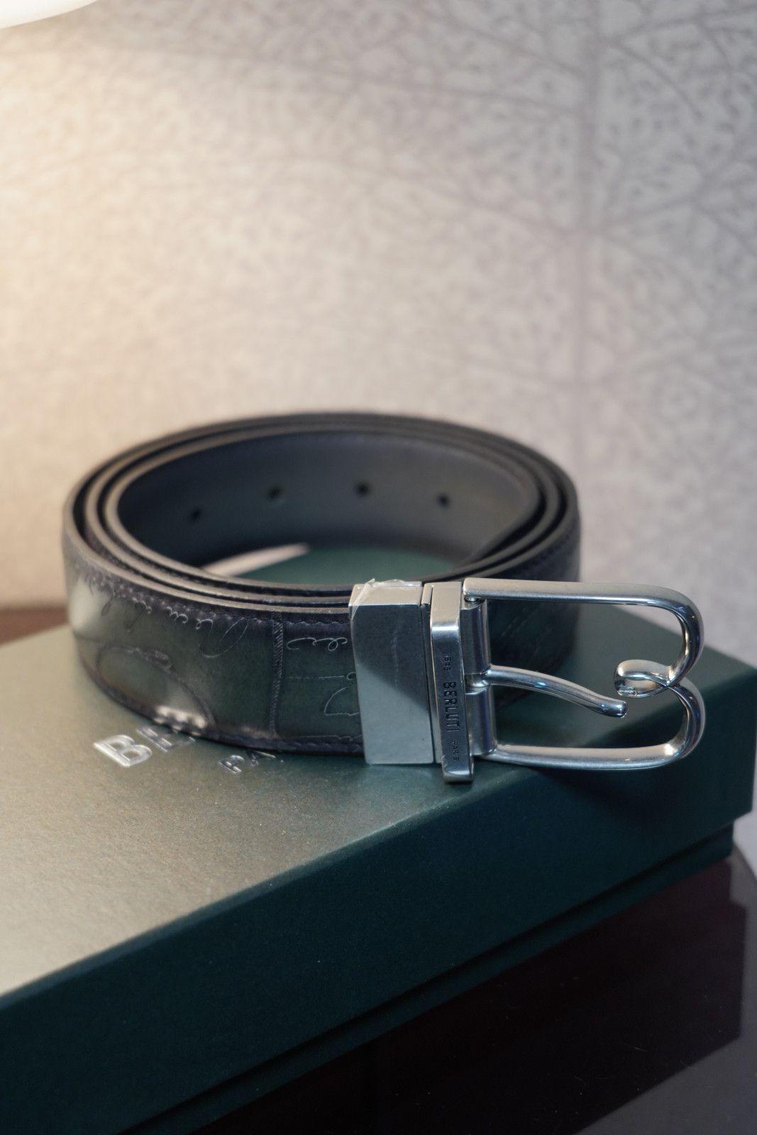 Berluti Berluti B Volute Reversible Belt 95 Scritto Venezia Leather Size ONE SIZE - 4 Thumbnail