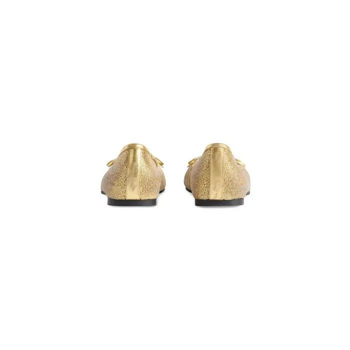 Balenciaga o1in1g0326 Leopold Ballerina in Gold Size US 6 / IT 36 - 5 Thumbnail