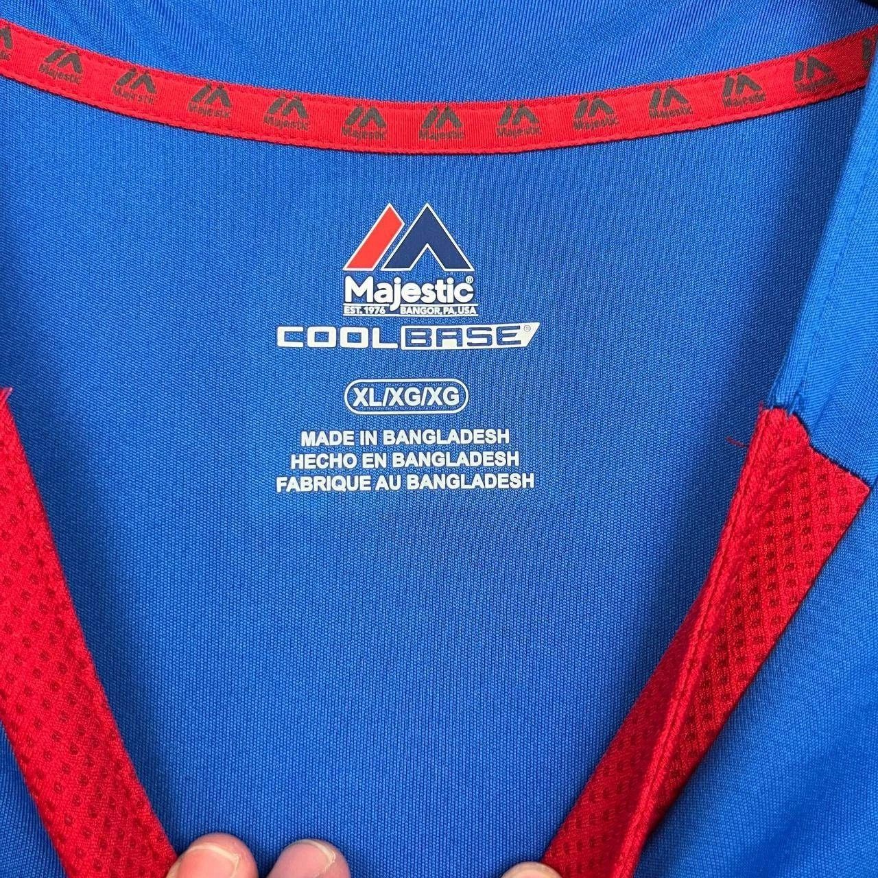 Majestic Chicago Cubs Shirt Men Blue Red Majestic Short Sleeve XL Size US XL / EU 56 / 4 - 5 Thumbnail