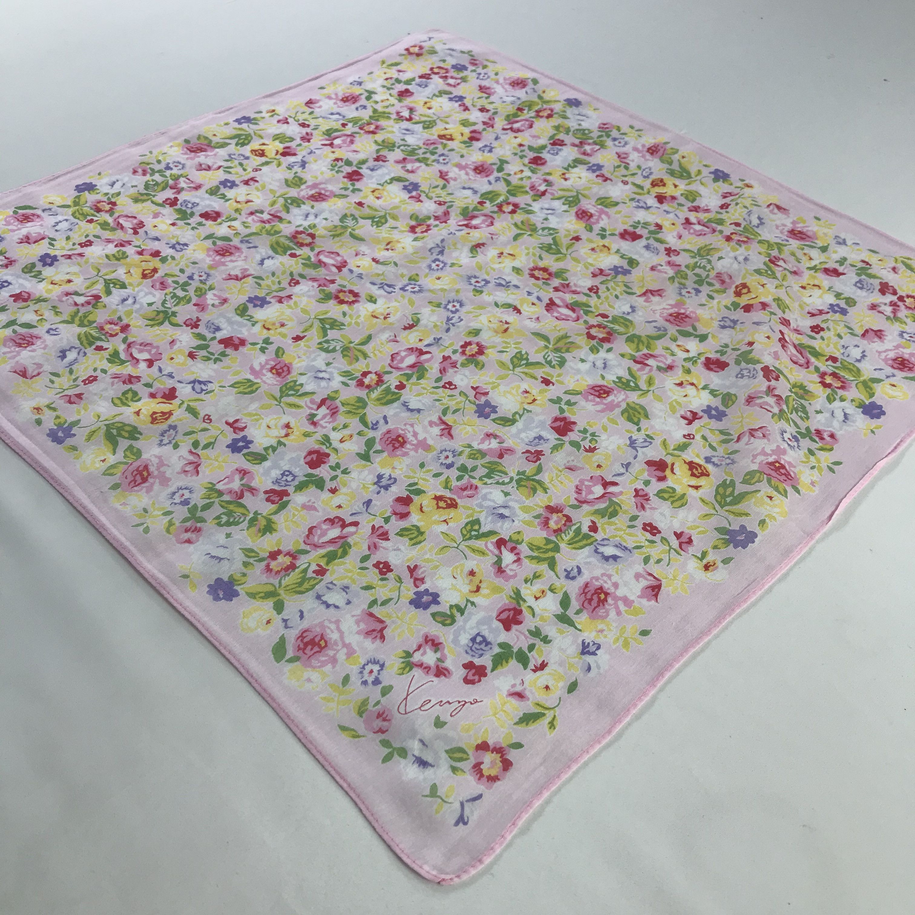 Kenzo × Vintage Kenzo Bandana / Handkerchief / Neckerchief - S430 Size ONE SIZE - 2 Thumbnail