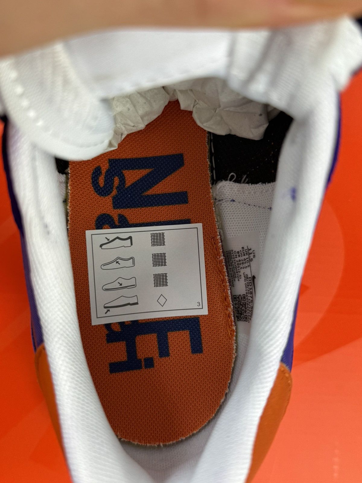 Nike × Sacai NIKE VAPORWAFFLE SACAI SNEAKERS Size US 11.5 / EU 44-45 - 11 Thumbnail