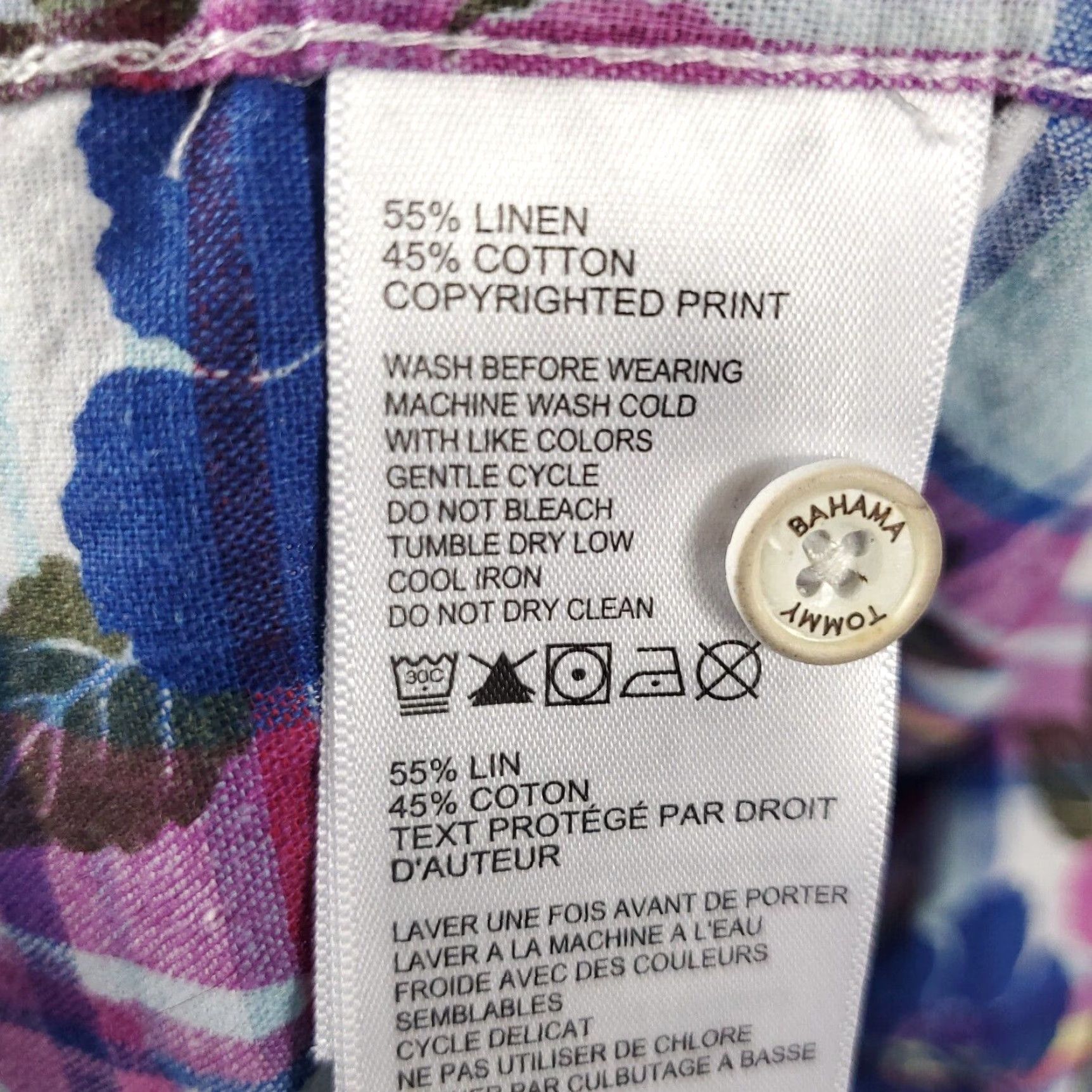 Tommy Bahama VINTAGE Tommy Bahama Shirt Mens XL Blue Purple Plaid Linen Cotton Button Up Short Sleeve Size US XL / EU 56 / 4 - 6 Thumbnail