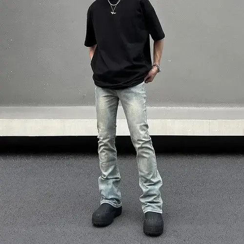 Jean Skinny Jeans Plain Vintage Flared Trousers Y2k Pockets y2k Size US 28 / EU 44 - 2 Thumbnail