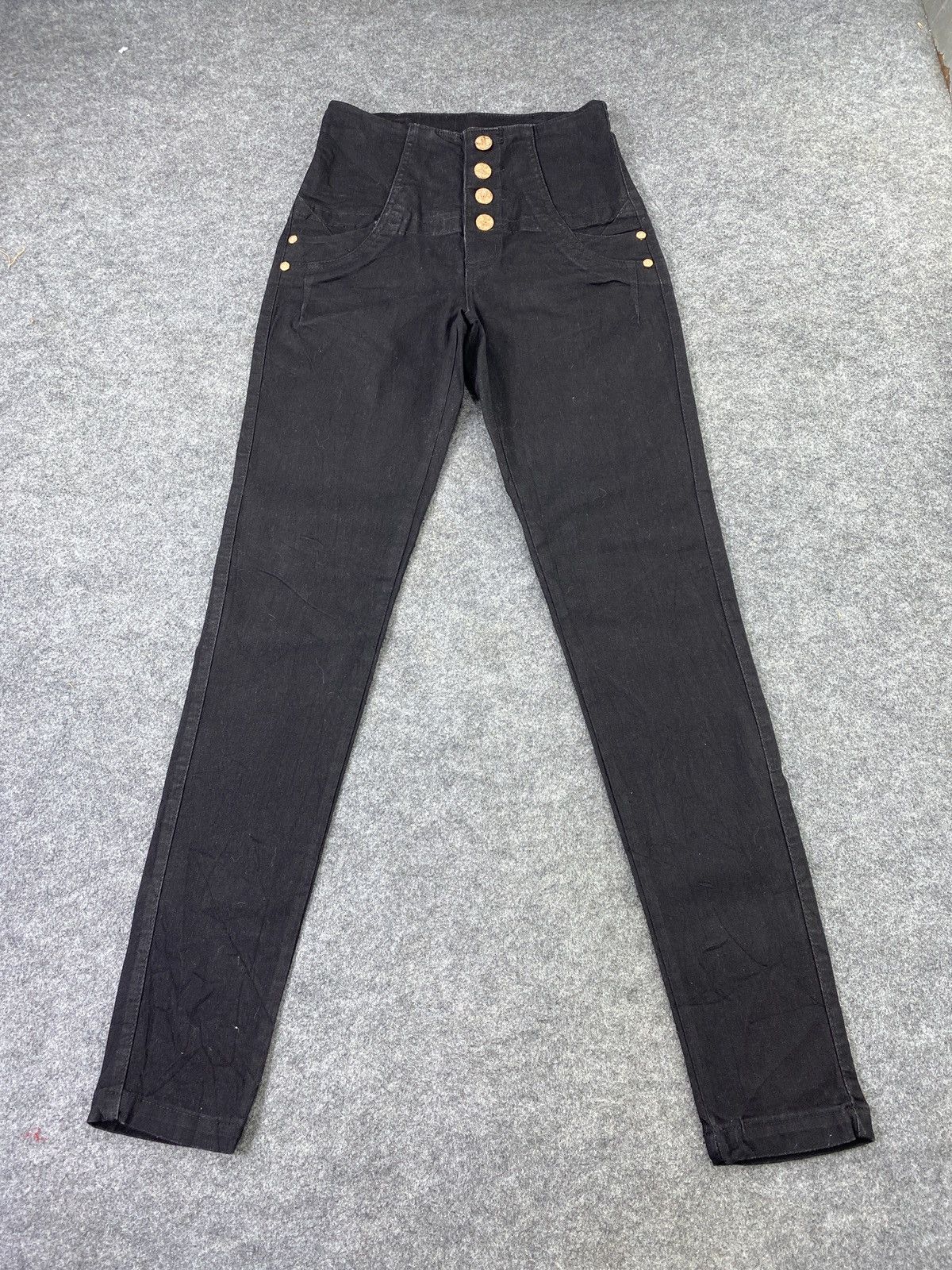 Jean Gata Black Denim - J1017 Size 26" / US 2 / IT 38 - 2 Thumbnail