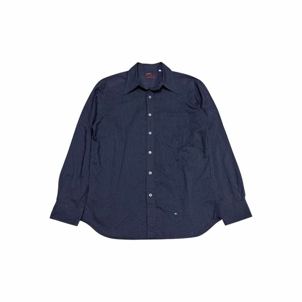 Yohji Yamamoto 🔥Vintage A.A.R Yohji Yamamoto Sheer Striped Shirt Ls Size US L / EU 52-54 / 3 - 1 Thumbnail