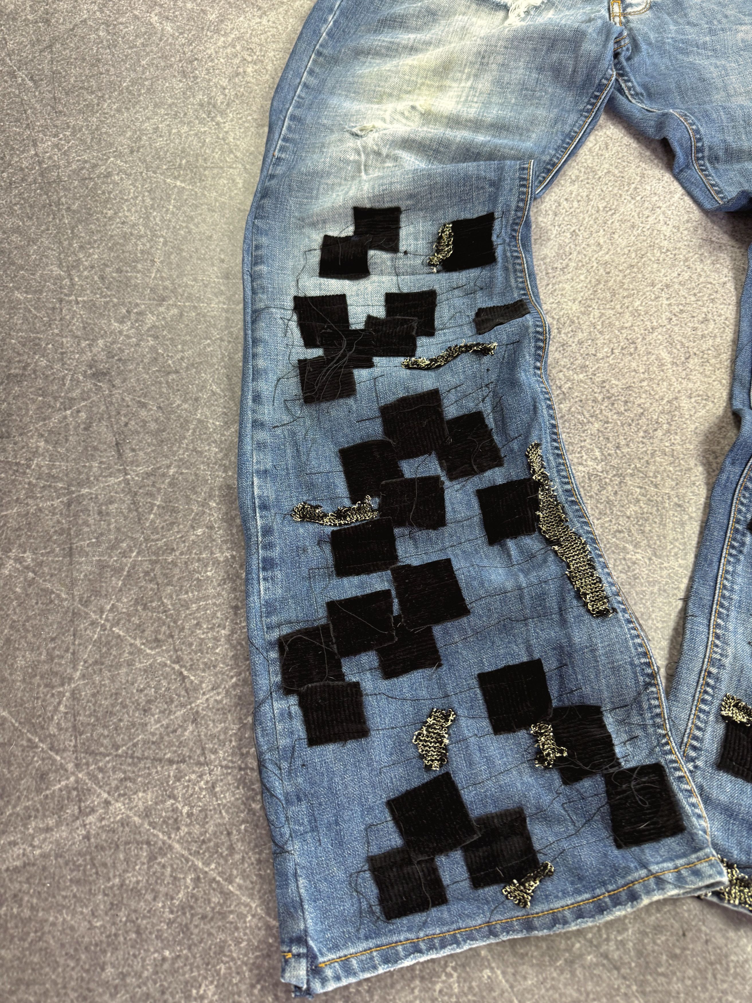 Vintage VTG Hysteric Glamour Balenci Style Washed Rare Jeans 90s Size US 30 / EU 46 - 3 Thumbnail