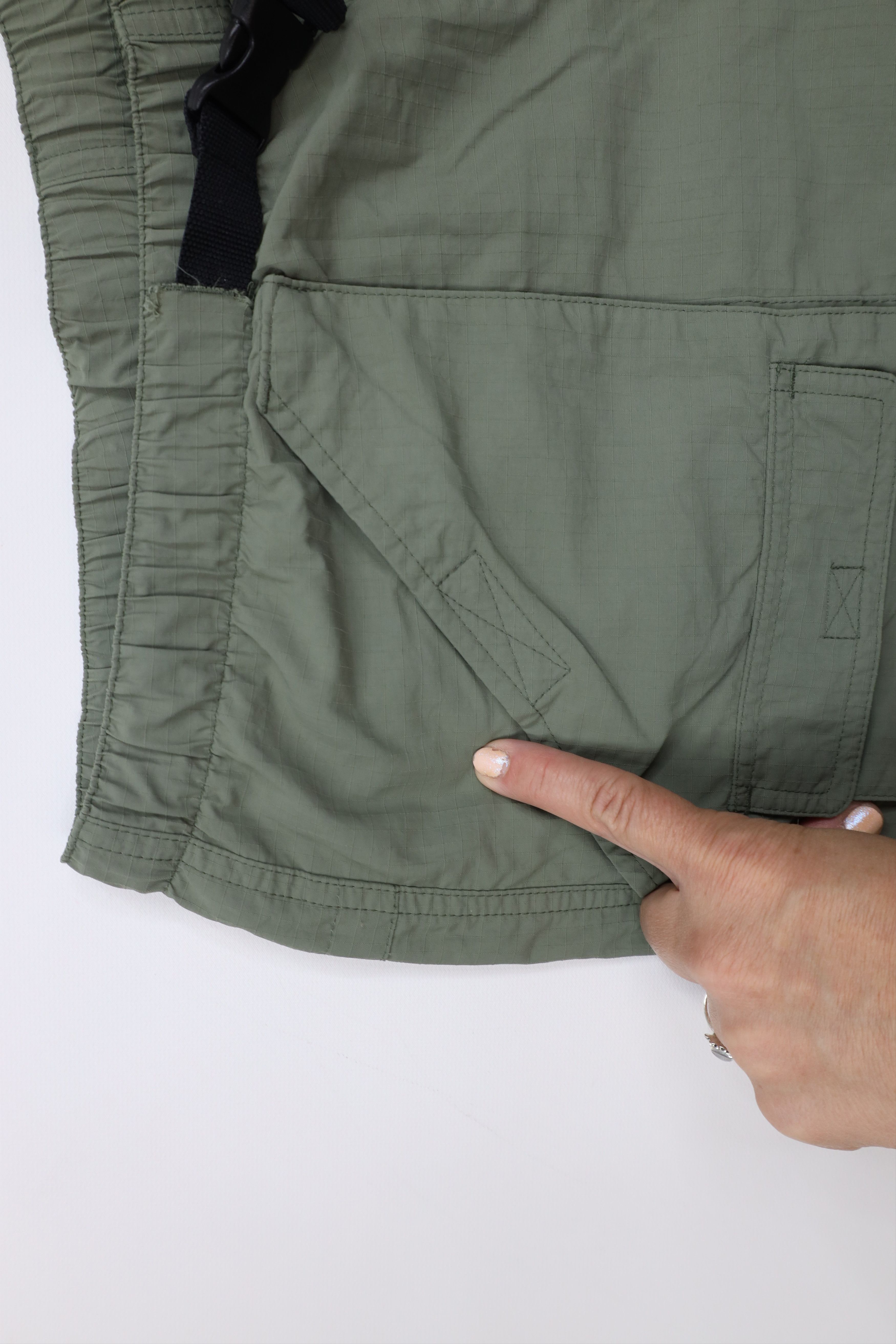 Lands' End Vintage 90s Lands End Lined Above Knee Ripstop Cargo Shorts Size US 32 / EU 48 - 8 Thumbnail