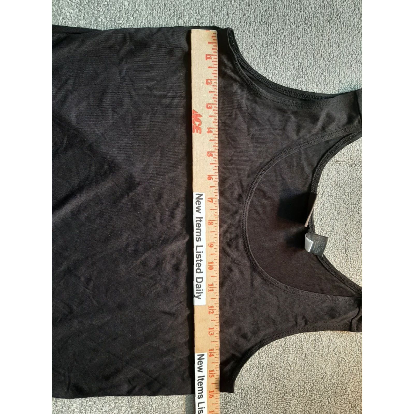 Vintage CHICO'S Tank Top Womens Size 0 Black Nylon Spandex Shirt Shirt Size XS / US 0-2 / IT 36-38 - 3 Thumbnail