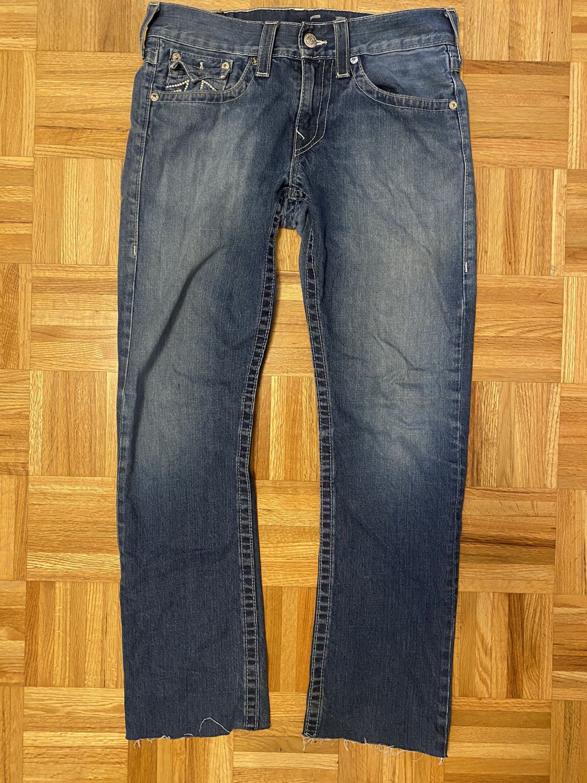 image of Distressed X Streetwear X True Religion in Blue, Men's (Size 31)