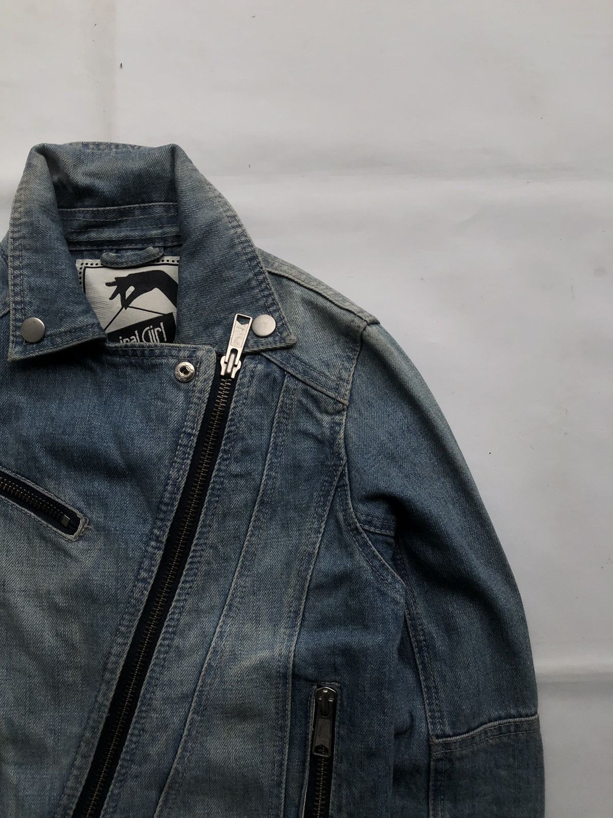 If Six Was Nine Spiral Girl Studed Zipper Jeans Jacket Number Nine LGB Style Size US M / EU 48-50 / 2 - 5 Thumbnail