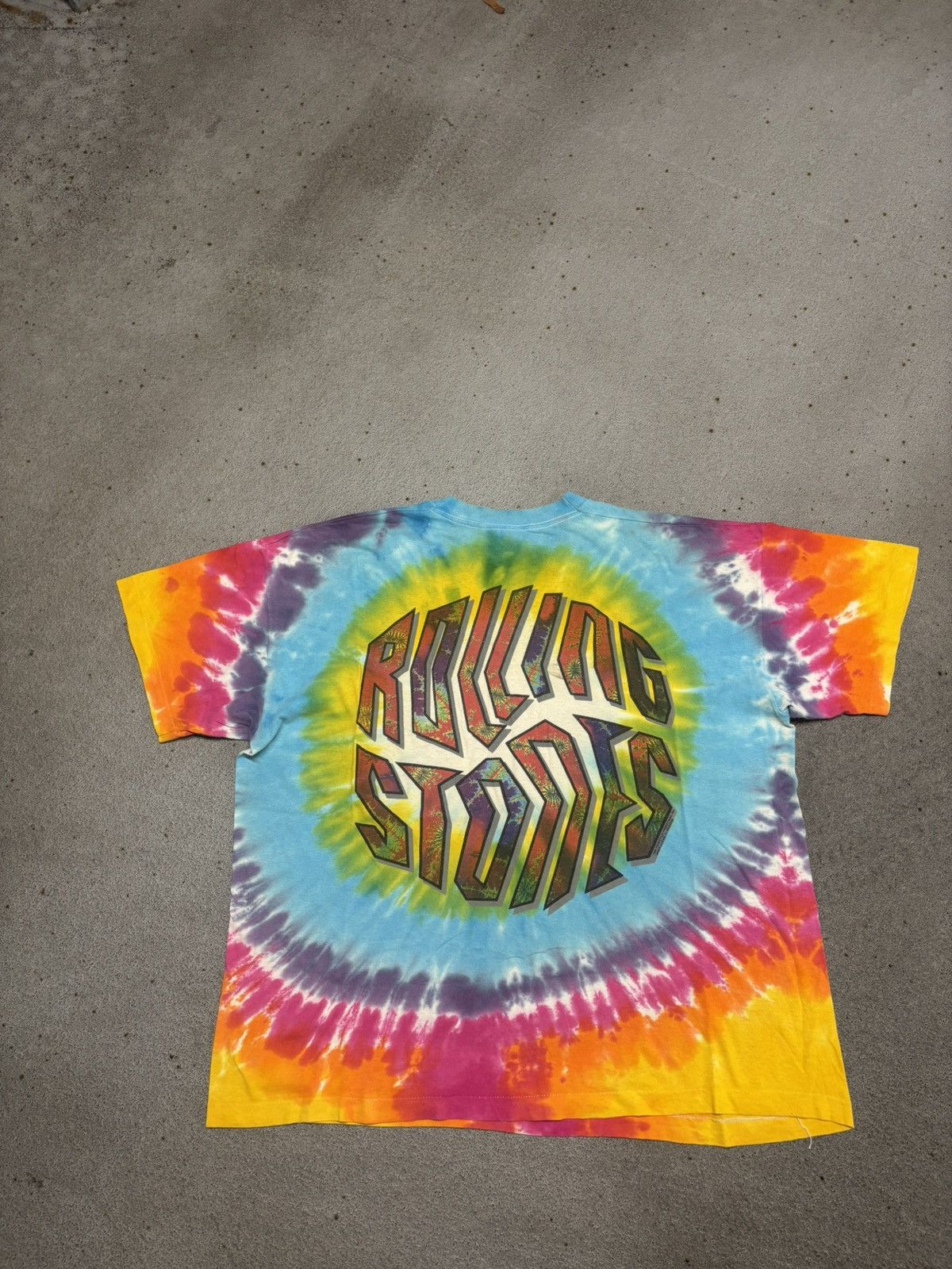 Band Tees 1994 Rolling Stones Tongue Tie Dye T Shirt Size US XL / EU 56 / 4 - 2 Thumbnail