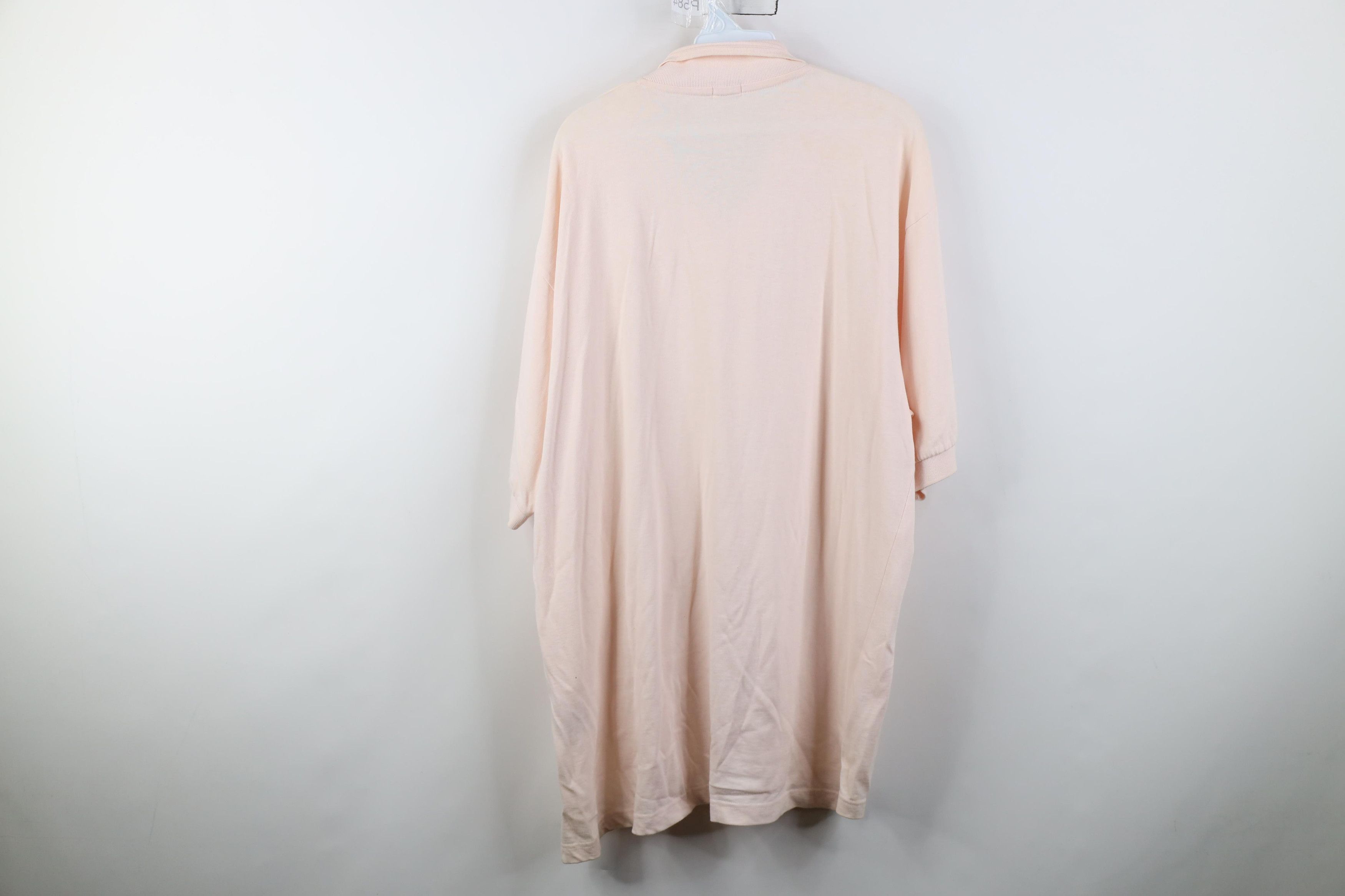 Guess Vintage 80s 90s Guess Triangle Knit Golf Polo Shirt Pink Size US L / EU 52-54 / 3 - 15 Thumbnail