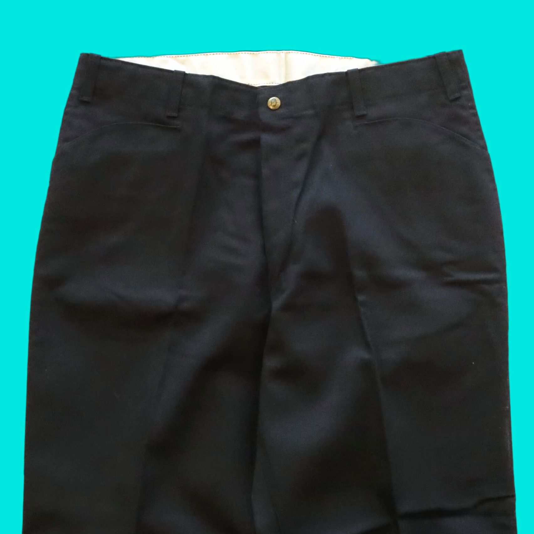 Ben Davis VINTAGE Ben Davis Work Pants Union Made in USA Yellow Tag Size 38 Black Pants Mens Size US 38 / EU 54 - 1 Thumbnail