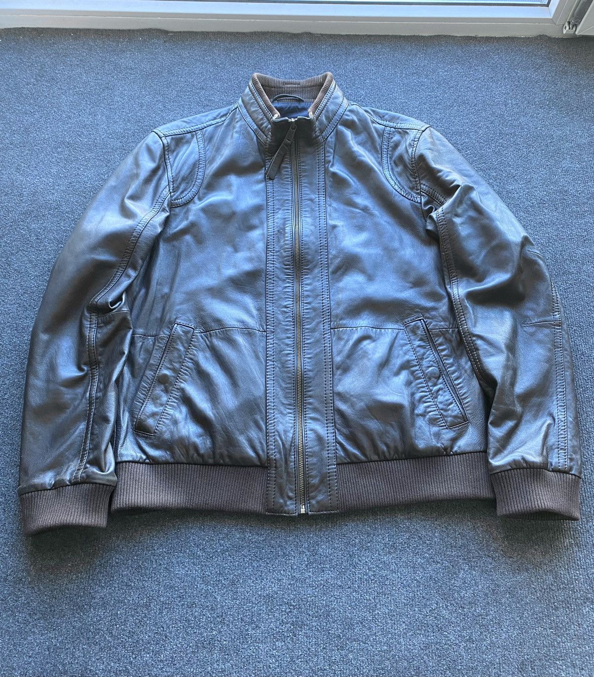 Esprit 🔥Opium Punk Gothic Brown Leather Jacket Mens xl Rare Emo y2k Size US XL / EU 56 / 4 - 1 Thumbnail
