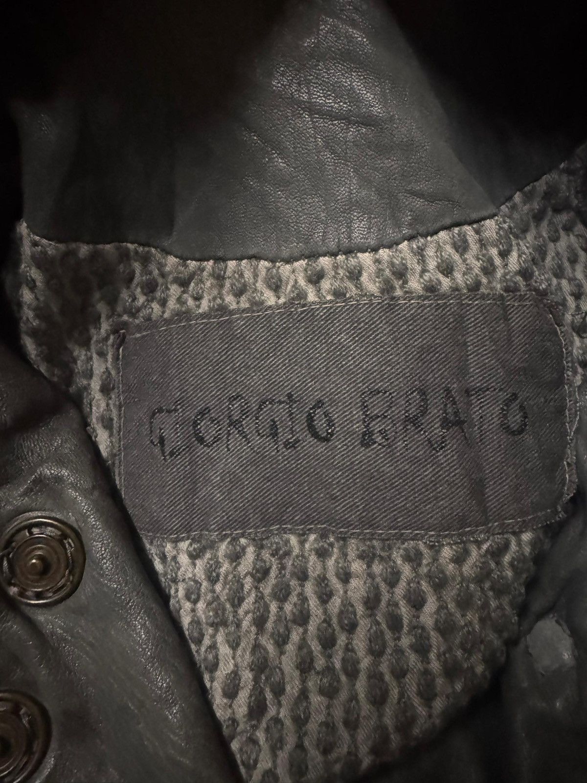 Giorgio Brato Authentic🔥Giorgio Brato Highneck Leather Jacket Size US XXS / EU 40 - 9 Thumbnail