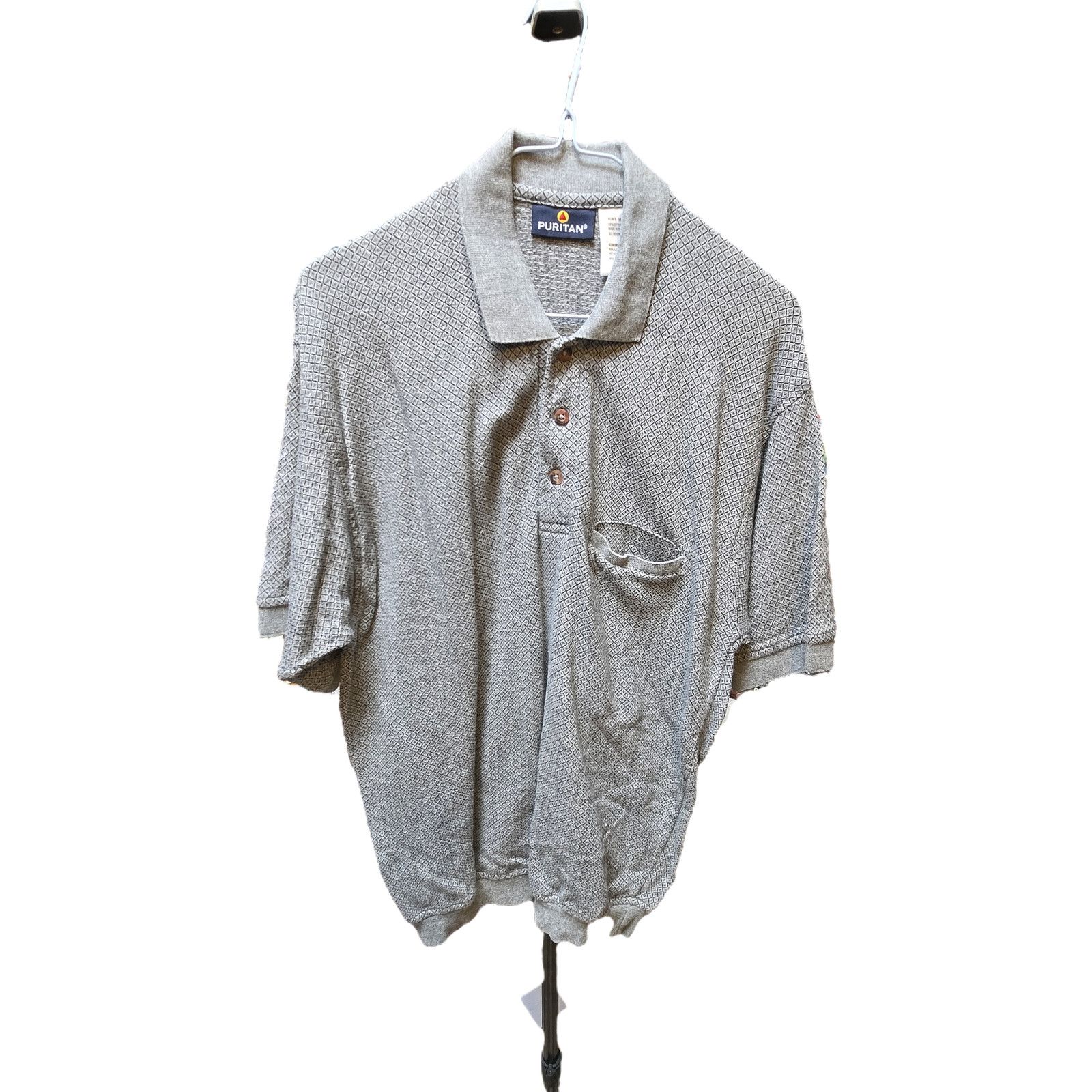 Puritan Puritan M gray collared shirt Size US M / EU 48-50 / 2 - 8 Thumbnail