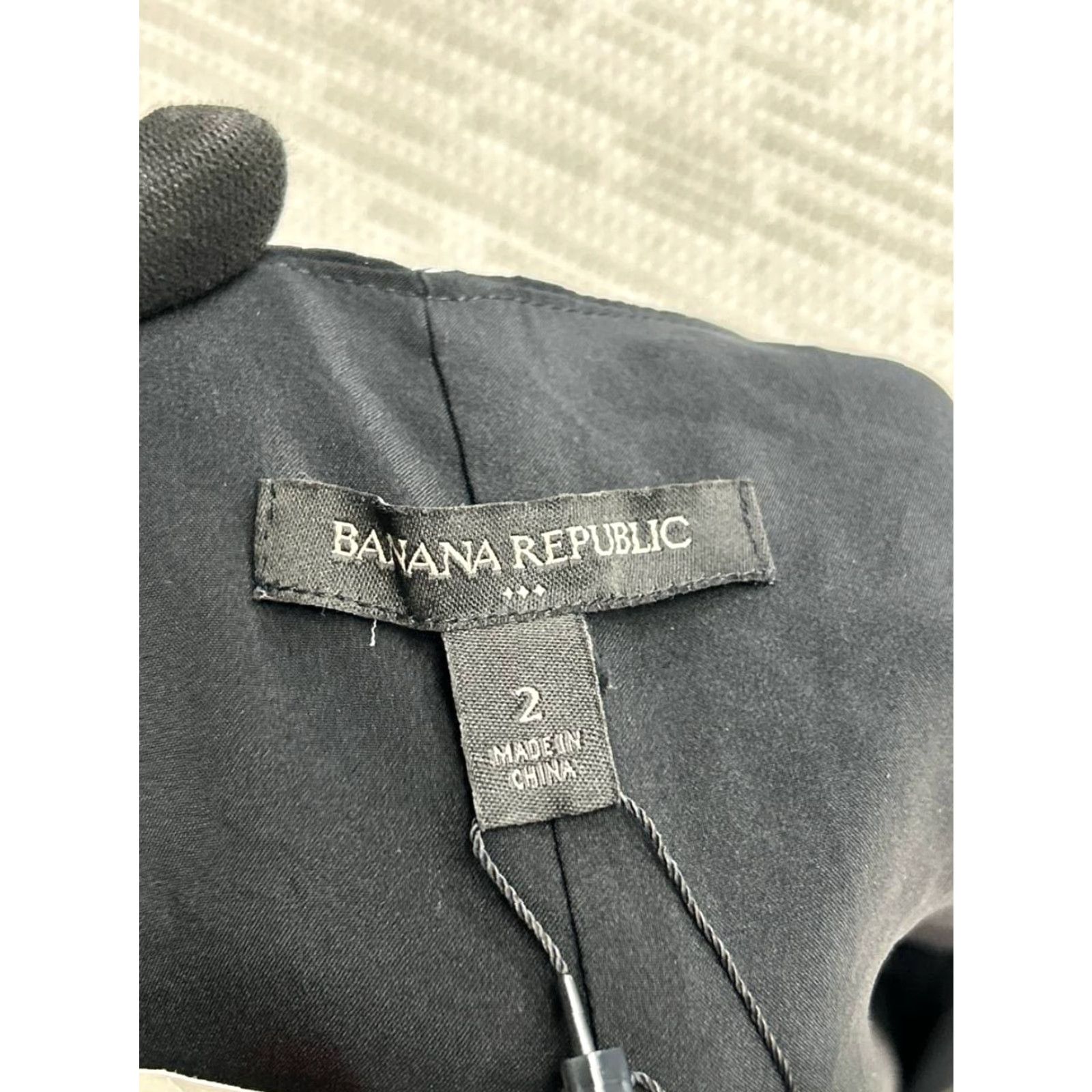 Banana Republic Banana Republic Dress Womens 2 Black Floral Wrap Blouson V-Neck Sleeveless Knee Length Party/Cocktail Casual Size XS / US 0-2 / IT 36-38 - 3 Thumbnail