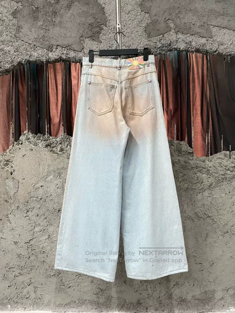 Chanel Chanel Orange gradient wide-leg jeans Size 42" / US 20 - 2 Thumbnail